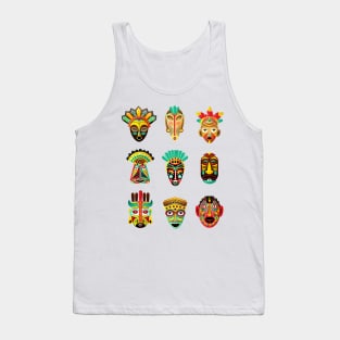 African Mexican mask collection Tank Top